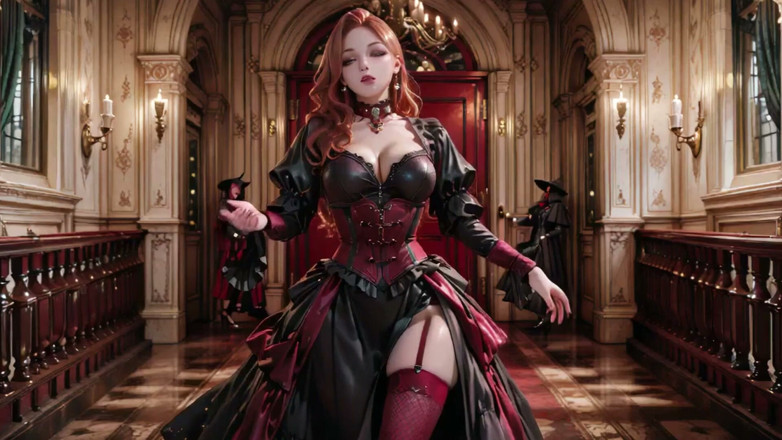 Seraphina Vale: Ratu gothic berambut merah! Sebuah Pertabalan Malas Di Dewan Lilit,...