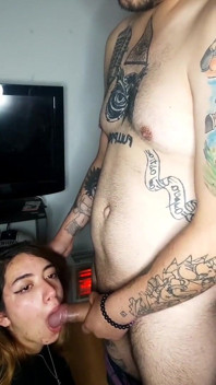 Blowjob with Cumshot in the Shower