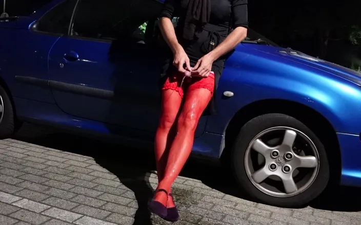 Loreley add: I Piss on My Horny Red Stockings