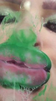 Verde minty batom brilhante pouty bimbo beijos 1080 Fhd