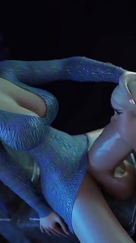 3D-futa-blowjob, großer schwanz, transen-animation