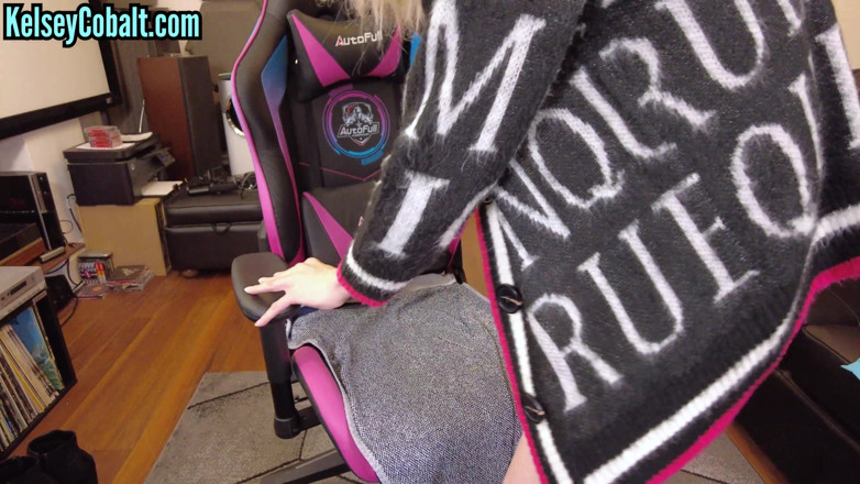 KelseyCobalt: Femboy Kelsey Cobalt bez użycia rąk spust jazda dildo