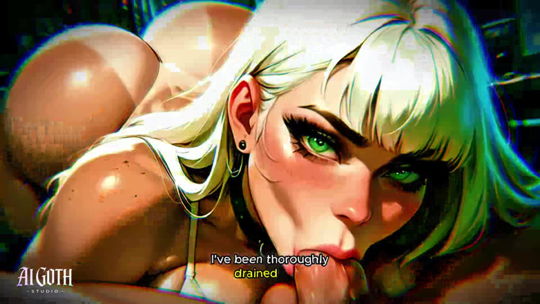 AI Visuals X: La cagna gotica dai capelli bianchi "mi rovina" - confessione estrema (4k ai)