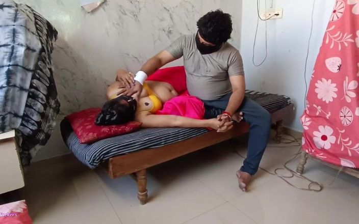 Telugu-fuckers: 인도 사리 바비 거유 마사지 보지 핥기, 정액 텔루구 섹스