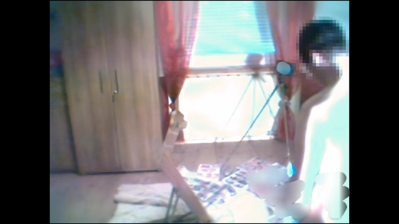 Mark Hannes: Berbogel dan fleshlight kongkek berdiri melancap