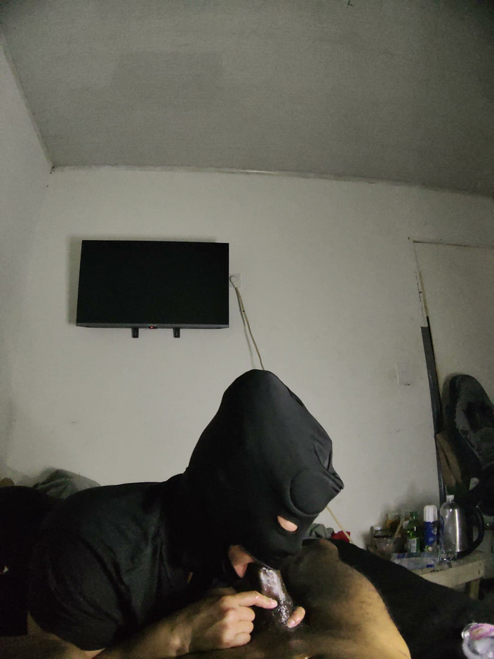 Cum-lobian dickdrainers: Throat Champ Black Mask