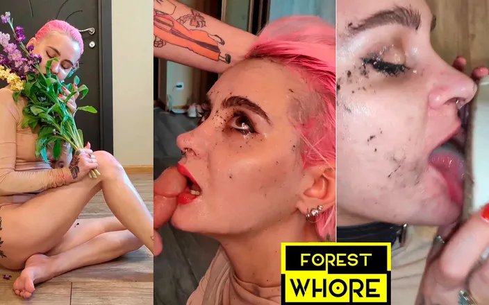 Forest-Whore: Human Ashtray, Spitting on Face and Mouth and Anal as...