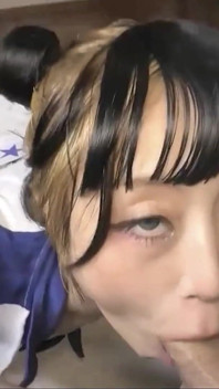 18yo Flexible Asian Girl Deepthroat & Swallow
