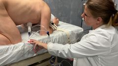 Mistress Henriette: Enema and Tit Milking Scene From My Hospital 3 Movie