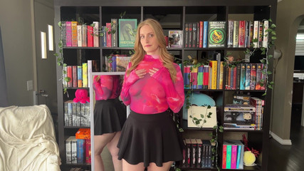 Nerdy Nympho: [4k] Průhledná růžová top try na haul