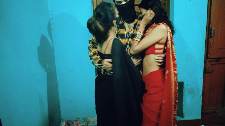 Hot_Monika: Two Bhabhi Fuck with Naughty Devar for Hard Sex, Bhabhi...