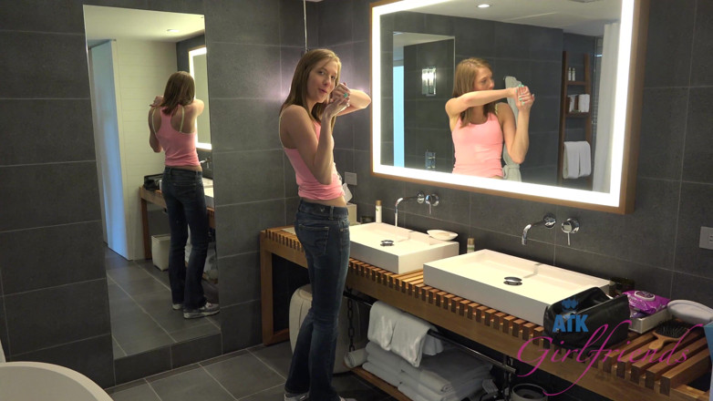 ATK Fans (Girlfriends): She Takes off Her Dirty Panties to Pee, and Has...