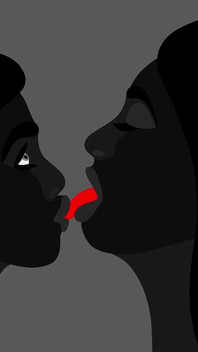 彼女の初めての舌しゃぶりと初めてのレズビアン体験 - オリジナルエロティカ