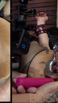 Kinky Slavedoll R Vol.009 Close-up Huge Dildo ~ Observing Pussy with a Speculum. Anal Dildo...