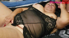 Riderqueen: Esposa gordinha rabuda, apenas fãs em câmera lenta