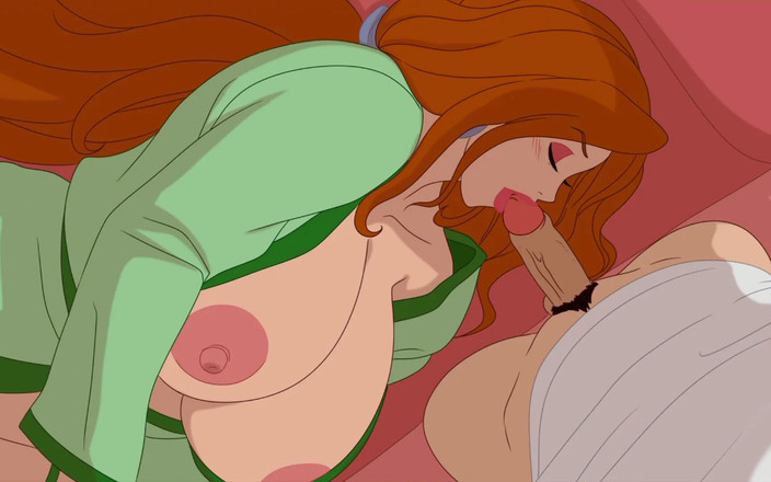 EroticGamesNC: Tajemství domu # 28: Sexy milfka mě nutí stříkat tím, že saje jen...