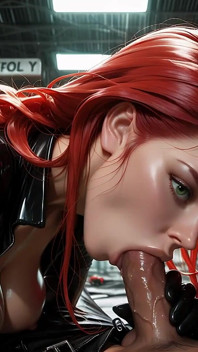 Black Widow’s เย็ดแล้วแตกคาปาก - Ai-generated