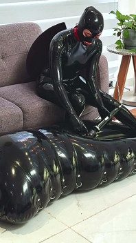 Inflatable Suit Edging and Denial, Part 2 - Alex Latex