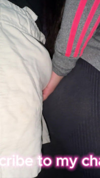 Big-ass Girl Grabs Stranger's Dick