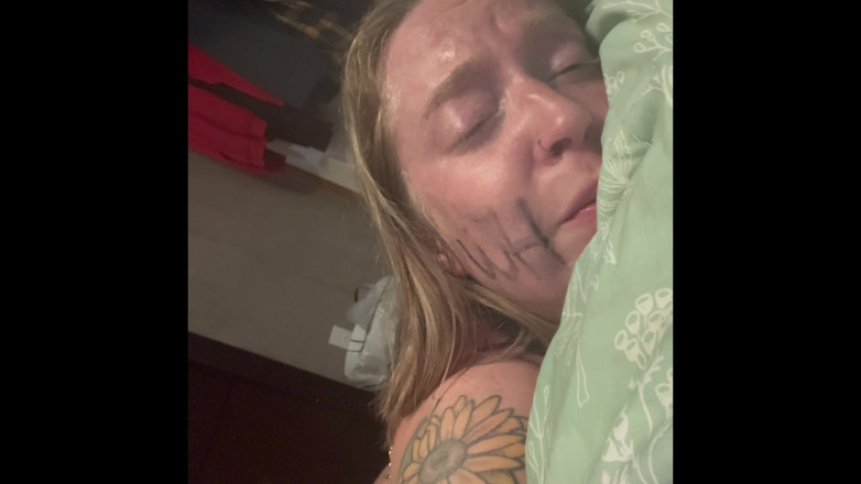Daddy Pierz: This Whore Takes Two Dildos in Her Ass and Mouth....