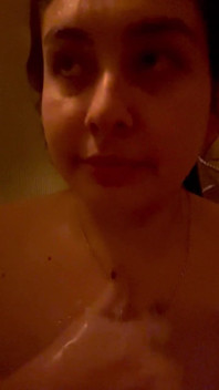 Pregnant Washing My Titties in the Shower