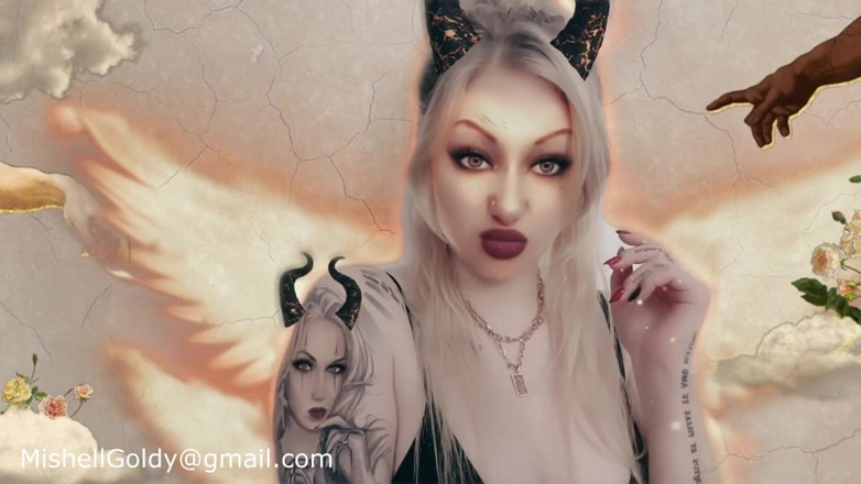 Goddess Misha Goldy: Exposing-fantasy deal with the devil! Interactive clip!