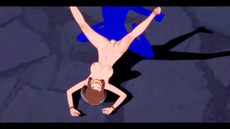 HentaiTubes: My Hero Academia Hentai - Uraraka labă cu picioarele futută cu...