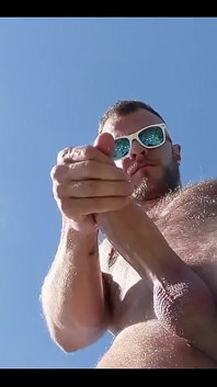 Showing off at the Beach