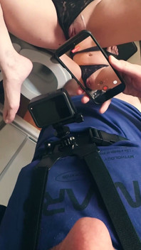 Bts. POV. Tvorba MILF šukání kundičky a výstřik
