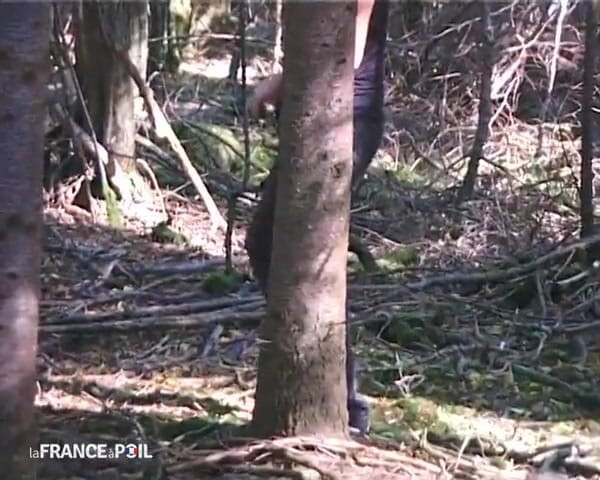 French Family Secrets: Ein paar Open-Air-Ficker von einem Voyeur beobachtet.