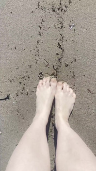 Strandfüße necken