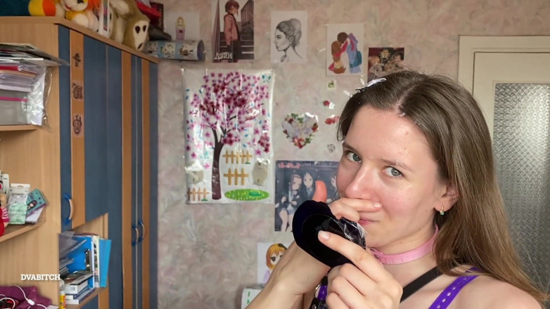 Dvabitch: Styvpappas cumslut blir ansiktsbehandling