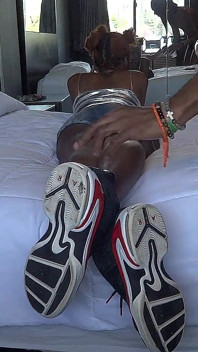 Thigh Fucking Leggy Ebony Cinnamon