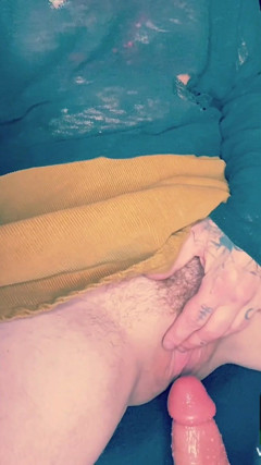 Trans Twink in Skirt Takes Big Cock thumbnail