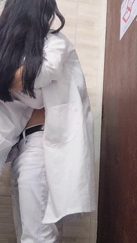 Doctor and Nurse Can't Resist and Have Sex in the Hospital Bathroom During Their Shift