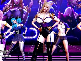 3D-Hentai Games: Gfriend - Glass bead Ahri, Akali, Seraphine, Kaisa, Gwen hot Kpop...