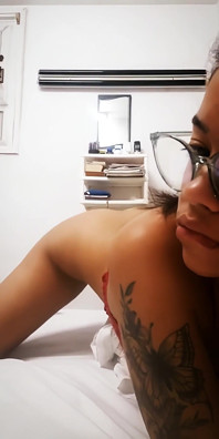 I Dress as a Nurse to Send a Video to My Boyfriend Touching Me