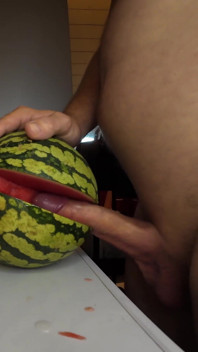 Meine Art, ein Veganer zu sein. Wassermelone ficken