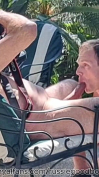 Daddy Jay Taylor Gets Backyard Blowjob