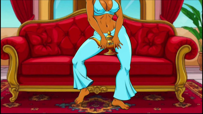 Octopussy Lovers Club: Princesa Jasmine, esposa infiel de Aladdin. Paródia de desenho animado