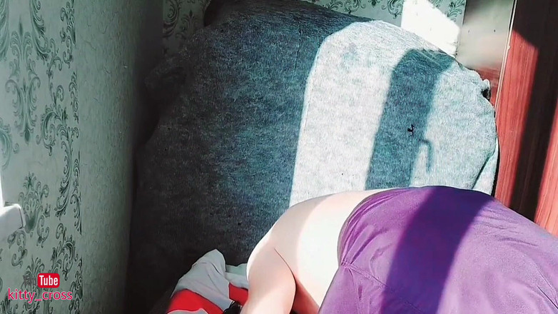 Kitty_Cross: Éjaculation torride sans les mains, grosse éjac, jolie transsexuelle, piège à femboy