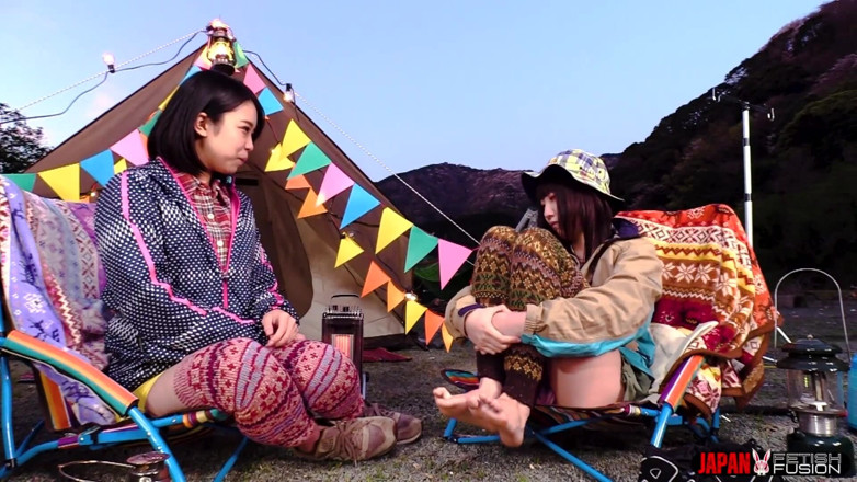 Japan Fetish Fusion: Saku Kurosaki’s Sweaty Toes on Fuka Nagano’s Tongue. That Taste...