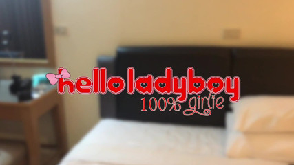 Hello Lady Boy: Skinny tgirl loves big dick