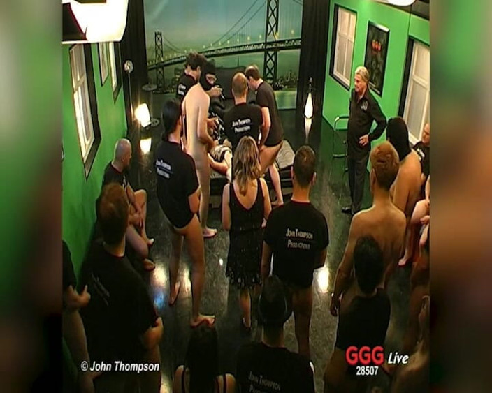 FUCK PARTY XXX and VINTAGE PARTY: Vivian Sucks Cock in Ggg Live Gangbang and Takes Facial...
