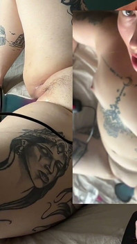 Garota loira se masturba com Fuckmachine