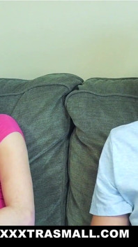 Petite curious teen bounces on a big dick