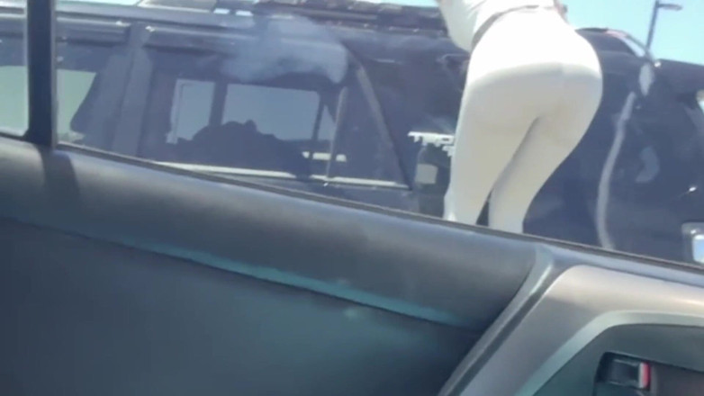 Bigmax8inch: Dickflash Cum on Her Face on Parking Lot After Flashing...