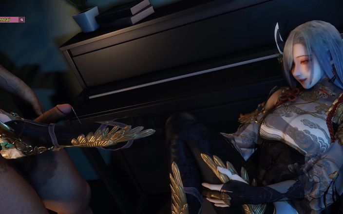 X Hentai: Shenhee verführt den großen schwanz-commander - 3D Animation