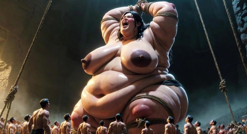 YOUR BEST FANTASY: Riesige sSBBW gefesselt auf dem bett - verzweifelt nach kleinen männern...