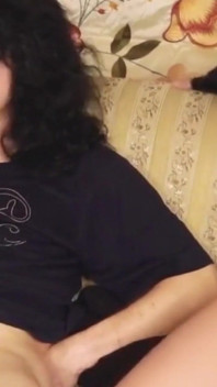 Three Sexy Friends Arrive at His House to Make Fun of His Tiny Dick